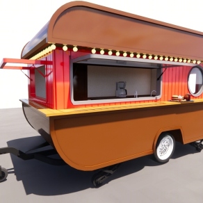 现代风格快餐店 商场移动房车 移动快餐车 外卖车 花车 装饰车 小吃车 售货摊位 售卖车 汉堡店